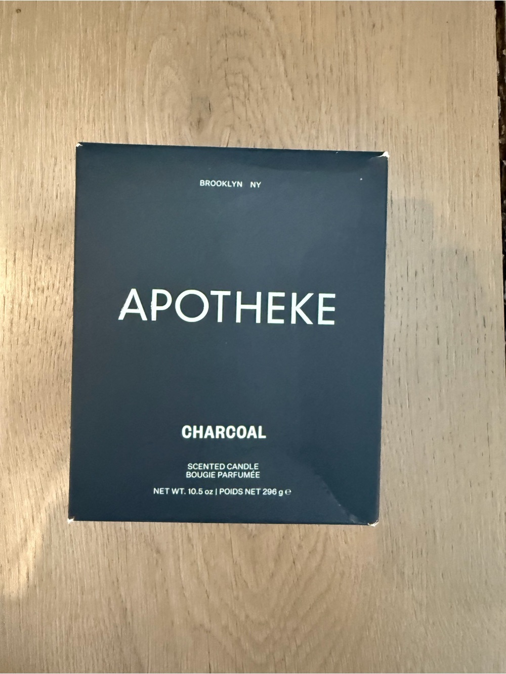 Apotheke Charcoal Scented Candle - Deep Navy